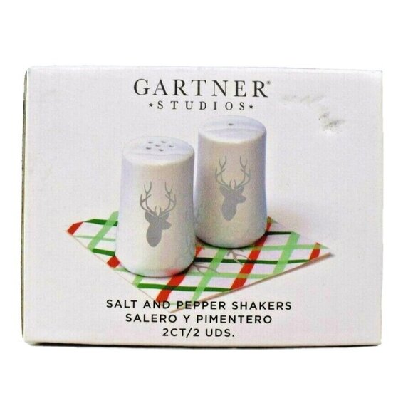 Gartner Studios Other - Gartner Studios Silver Reindeer Salt Pepper Shaker 2 Piece Set Holiday Christmas